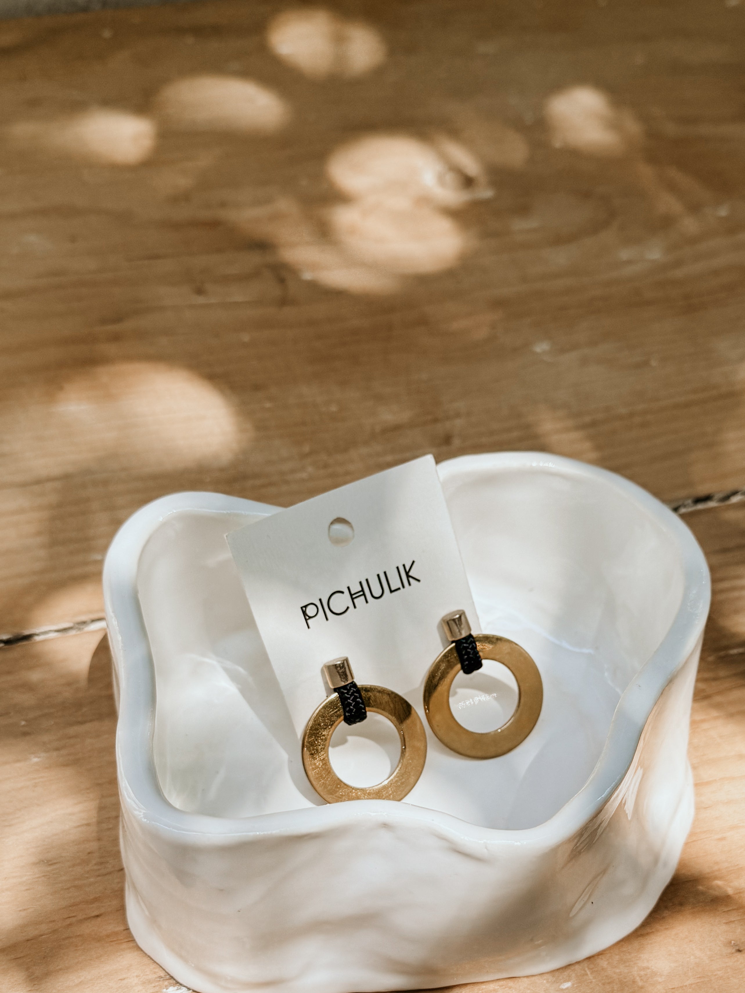 Noor Grande Earrings | Black - Shop Adele Catherine 