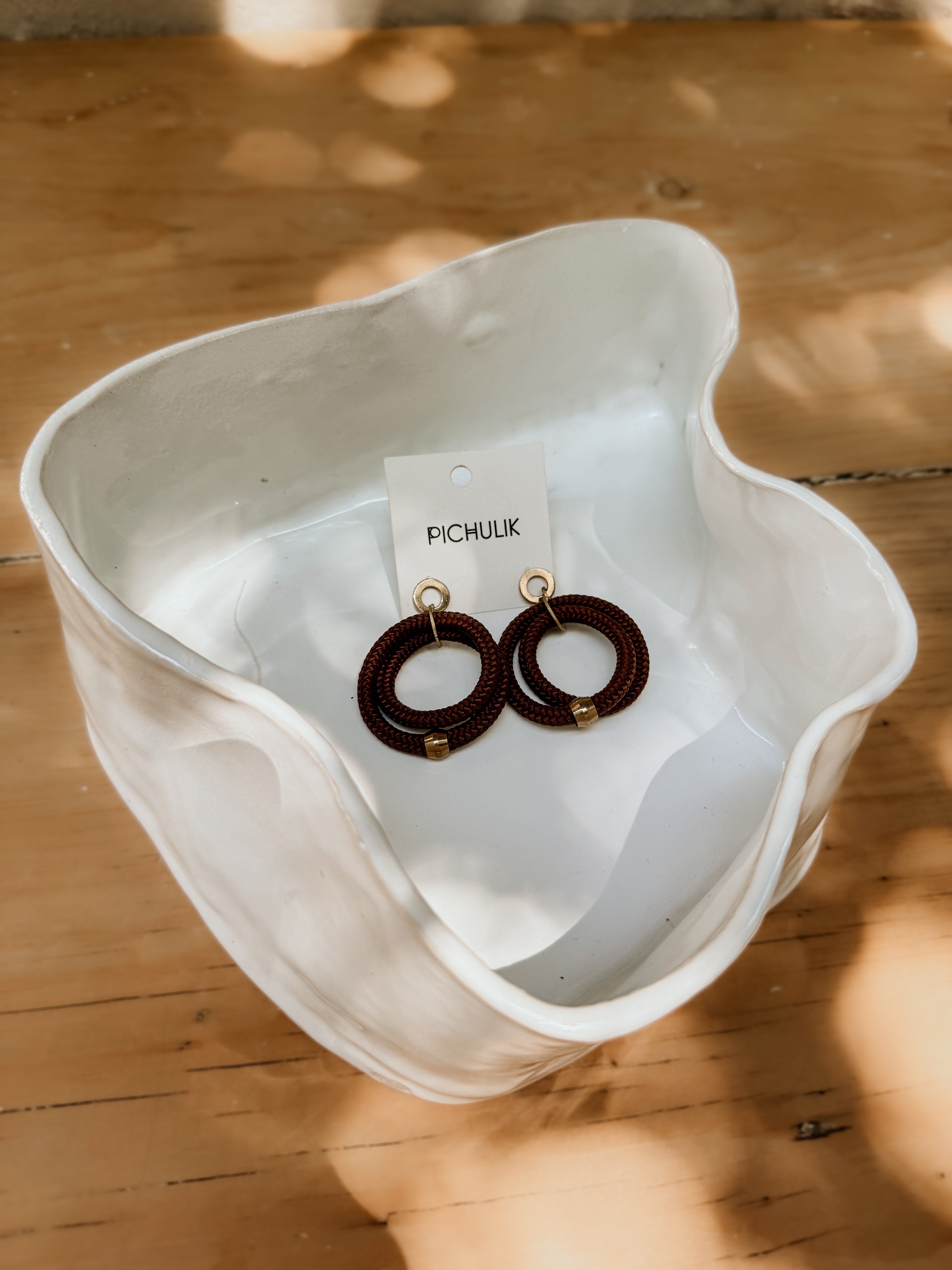 Arista Earrings | Mocha - Shop Adele Catherine 