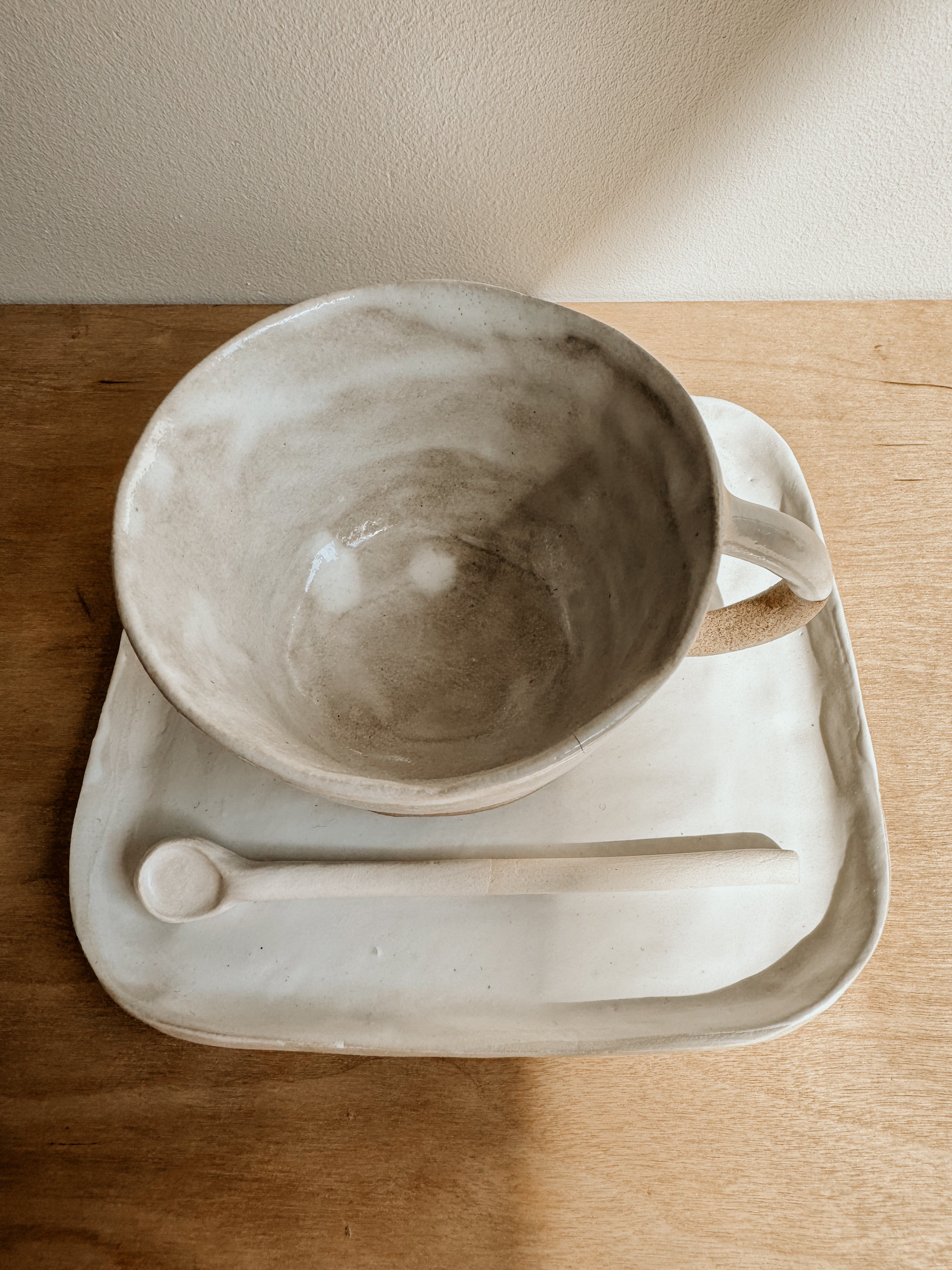 Upturned Plates | White - Shop Adele Catherine 