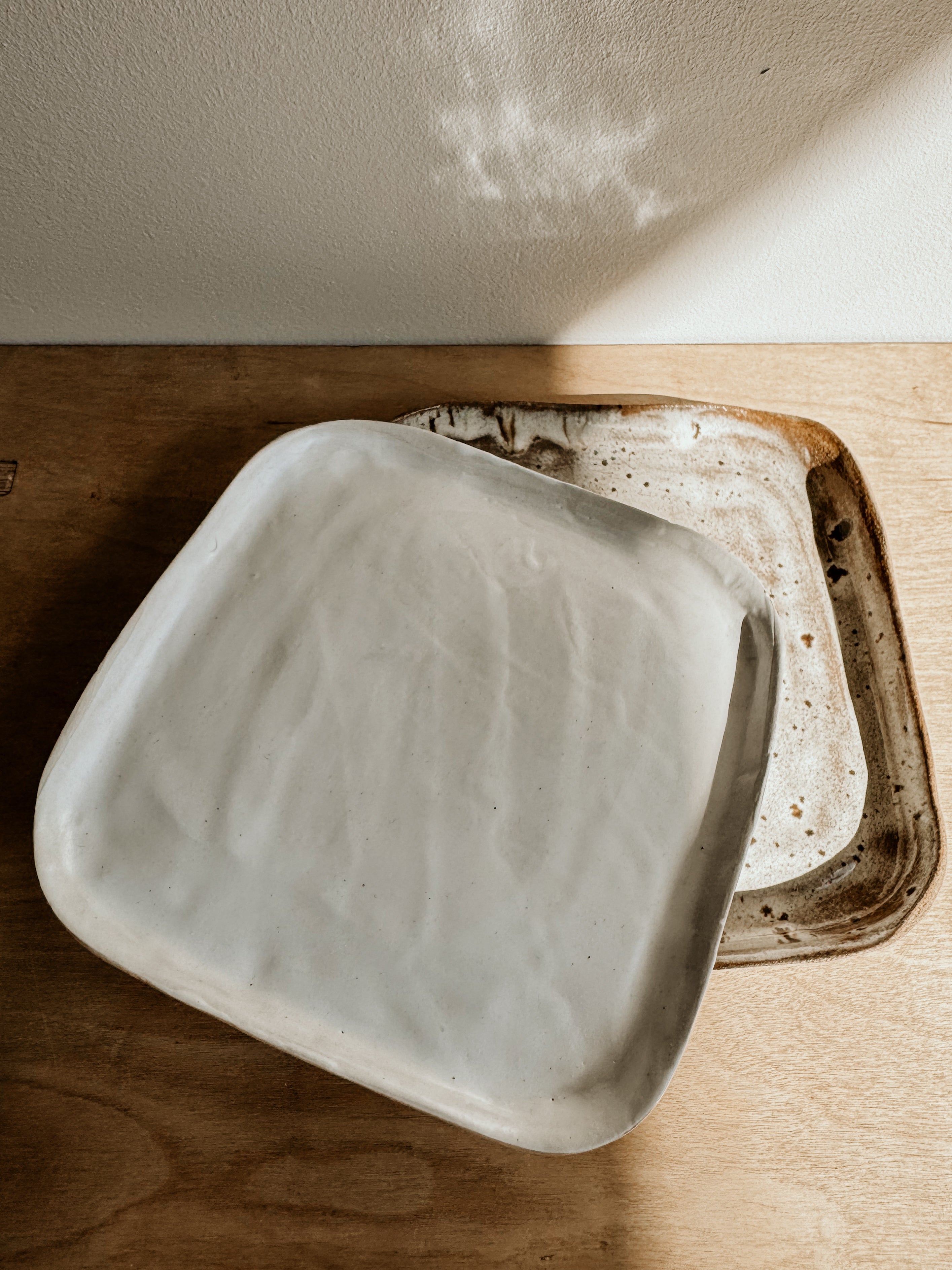 Upturned Plates | White - Shop Adele Catherine 