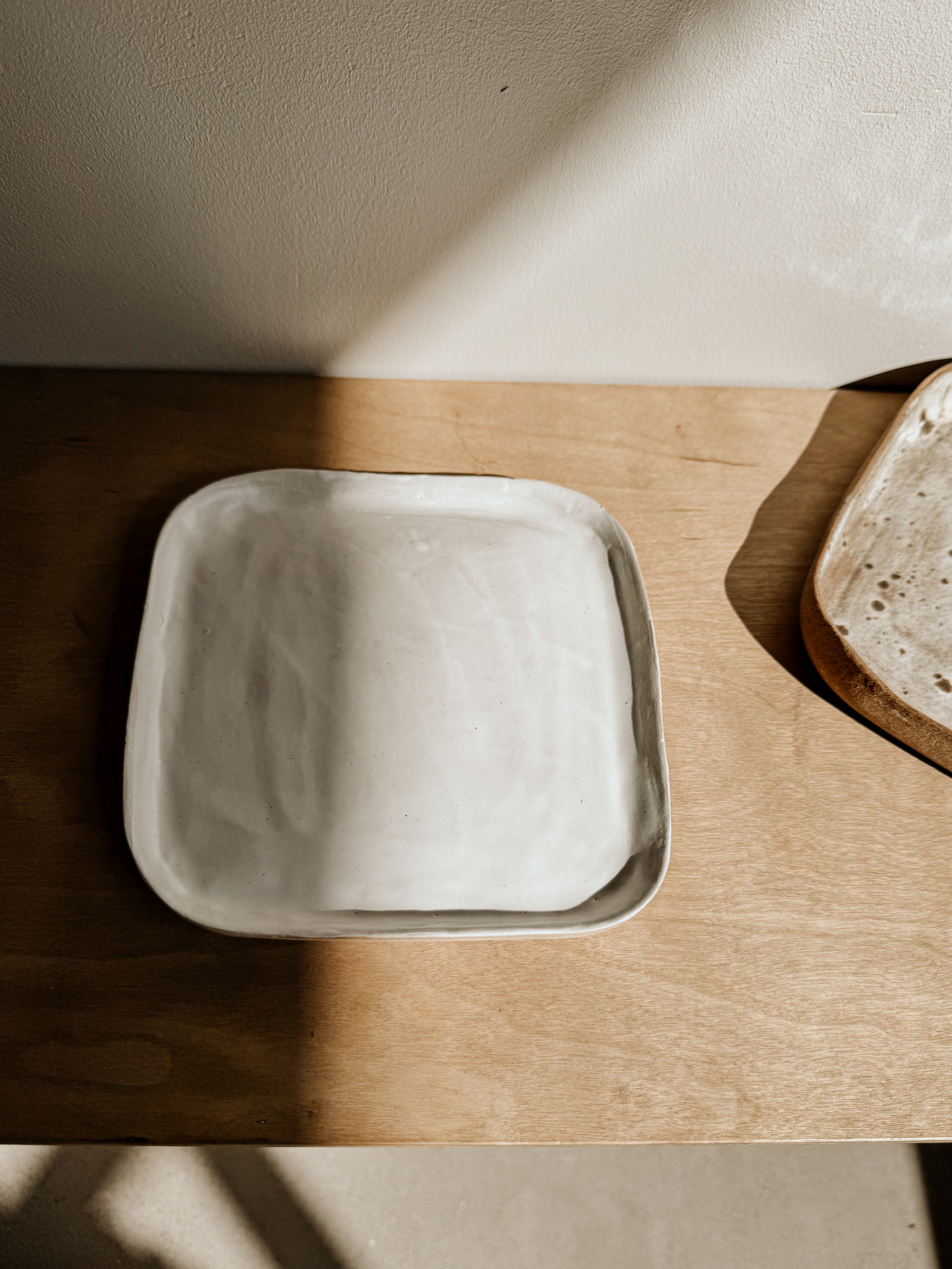 Upturned Plates | White - Shop Adele Catherine 