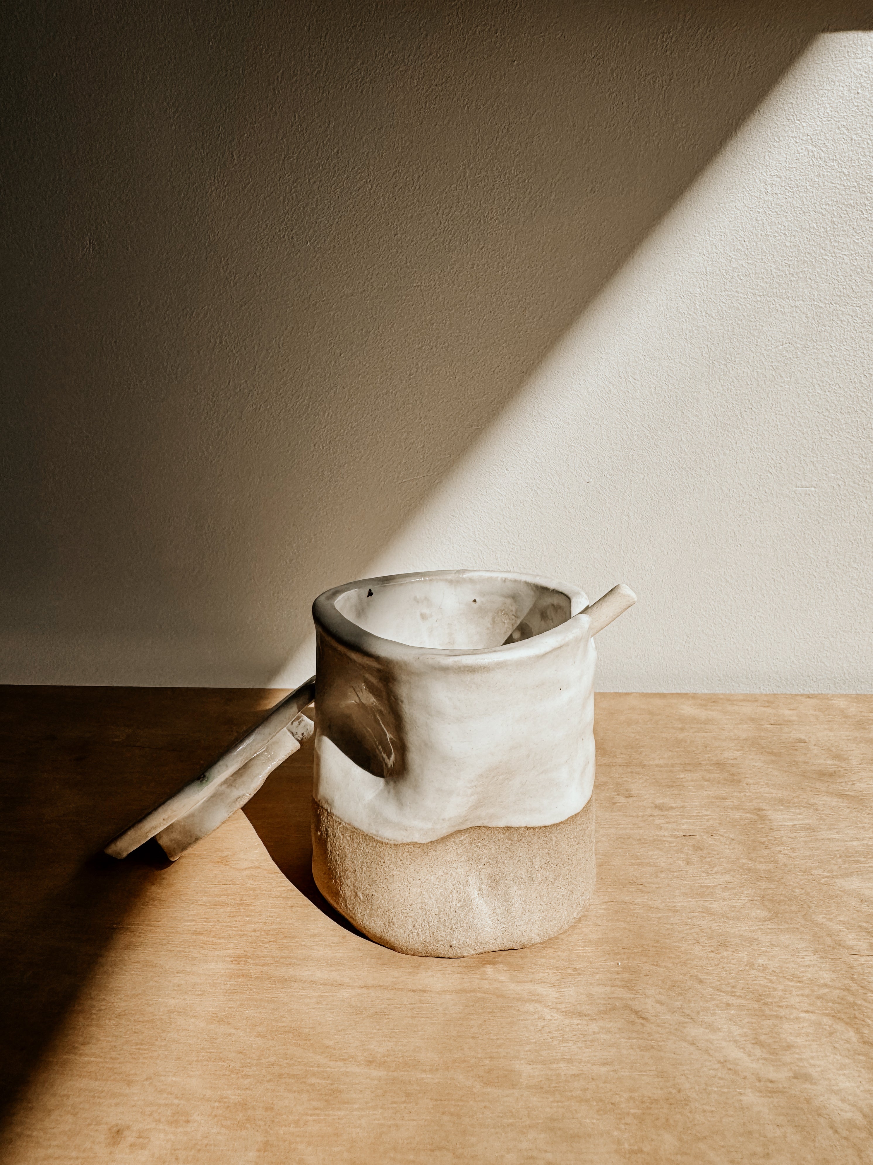 Sugar Bowl | White & Sand - Shop Adele Catherine 