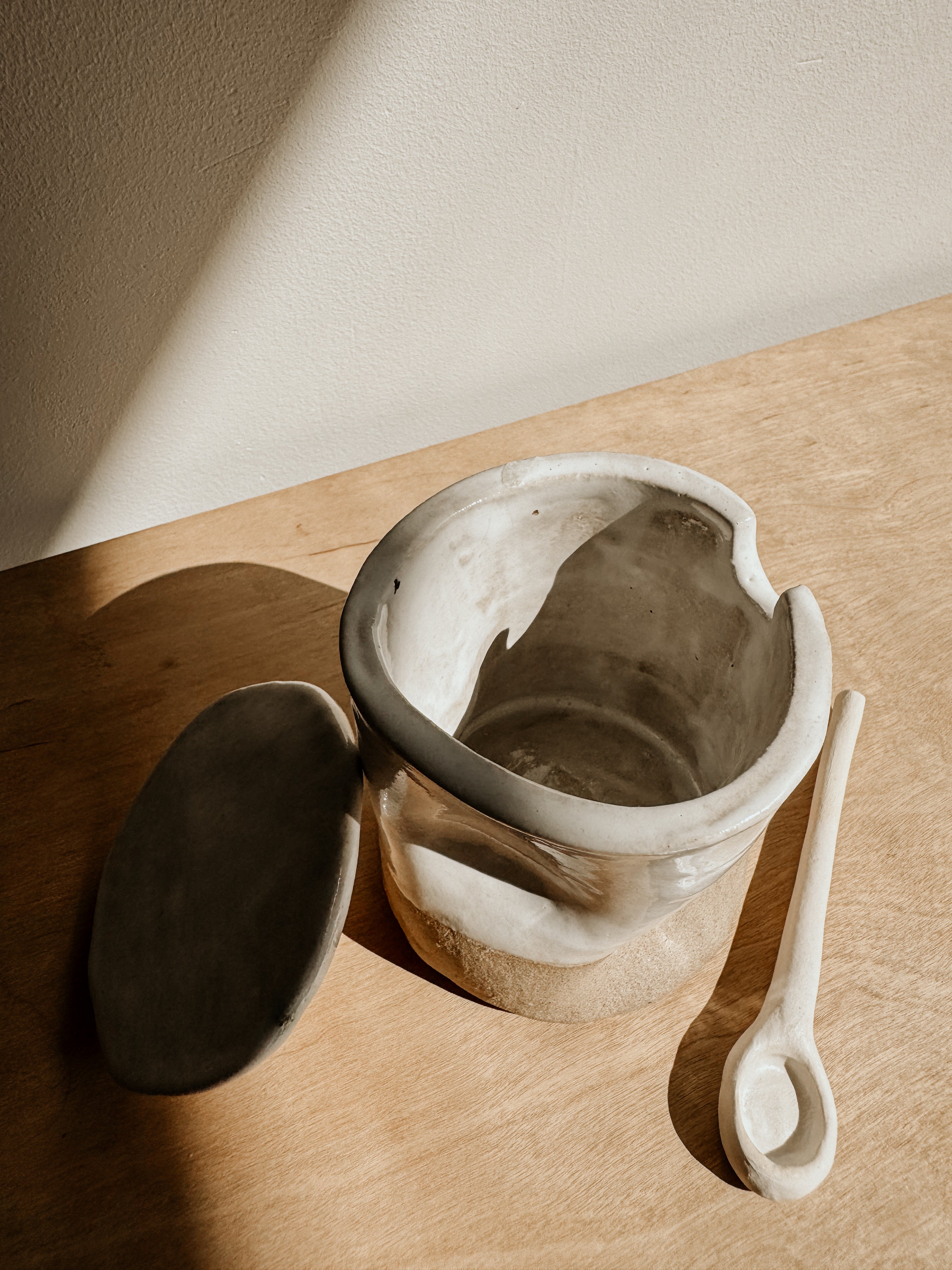 Sugar Bowl | White & Sand - Shop Adele Catherine 