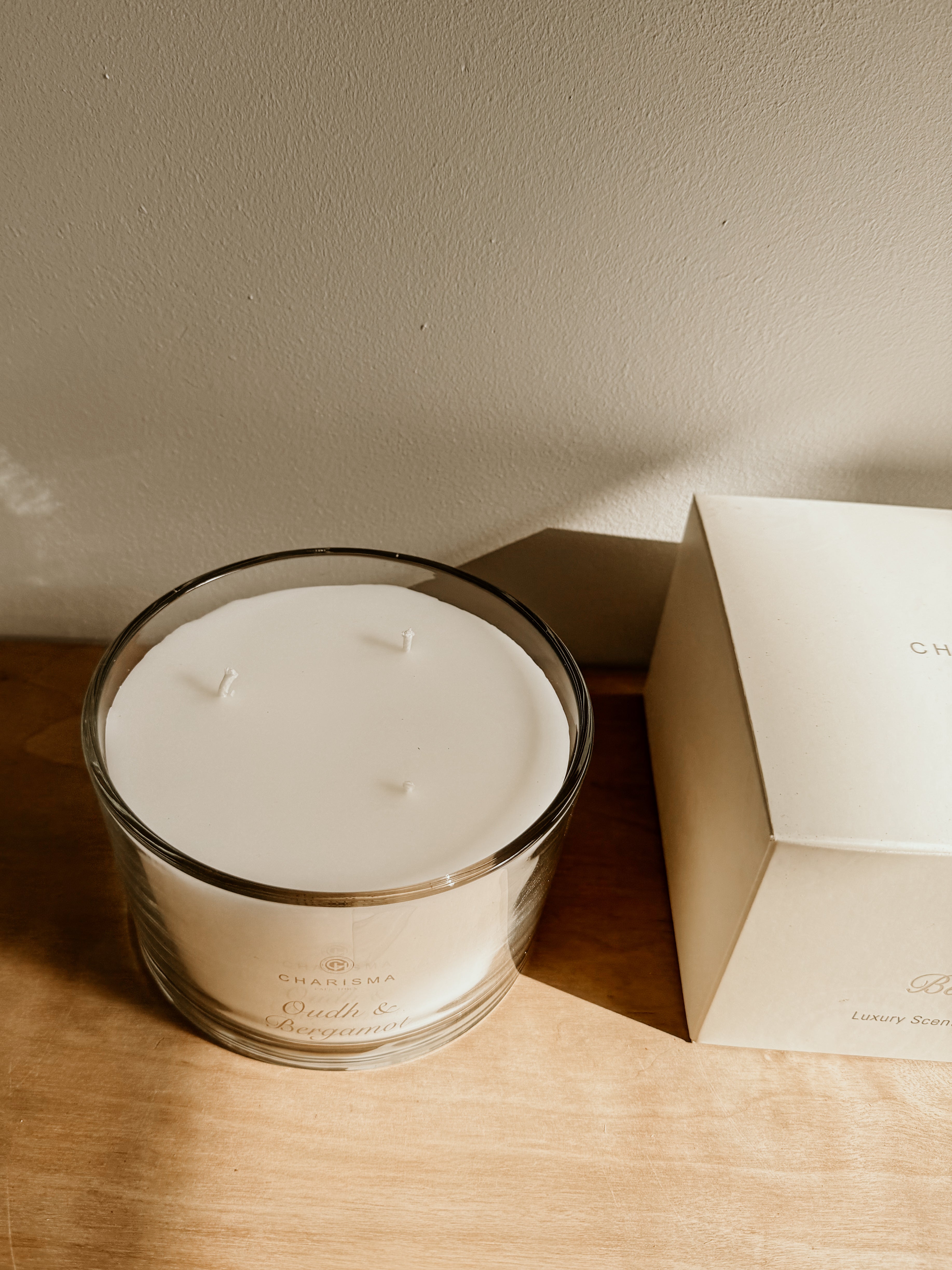 Charisma 3 Wick Box Candle Oudh & Bergamot - Shop Adele Catherine 