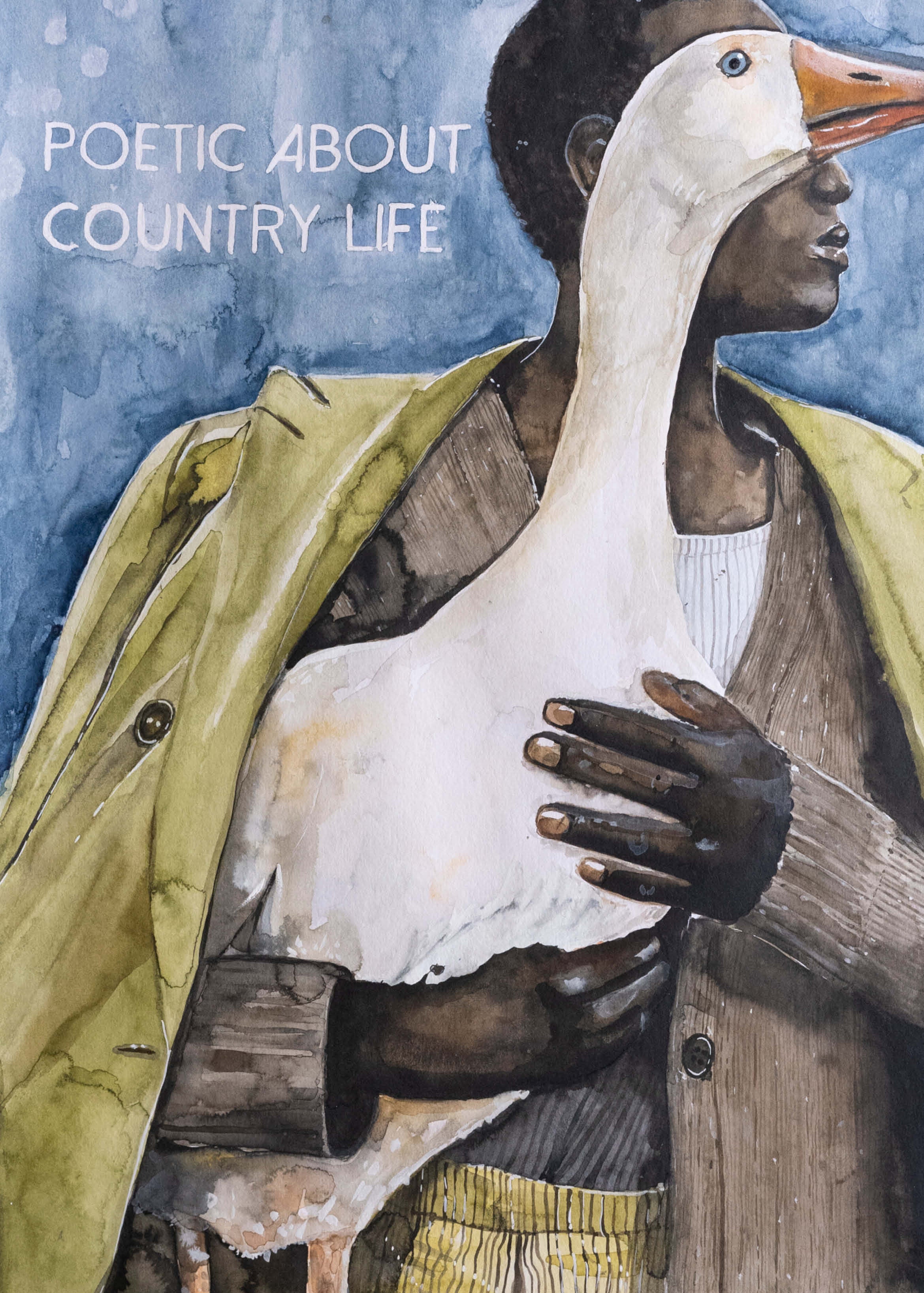 Adele Schmitz's Poetic About Country Life in color, featuring a scenic countryside illustration on a consignment print.