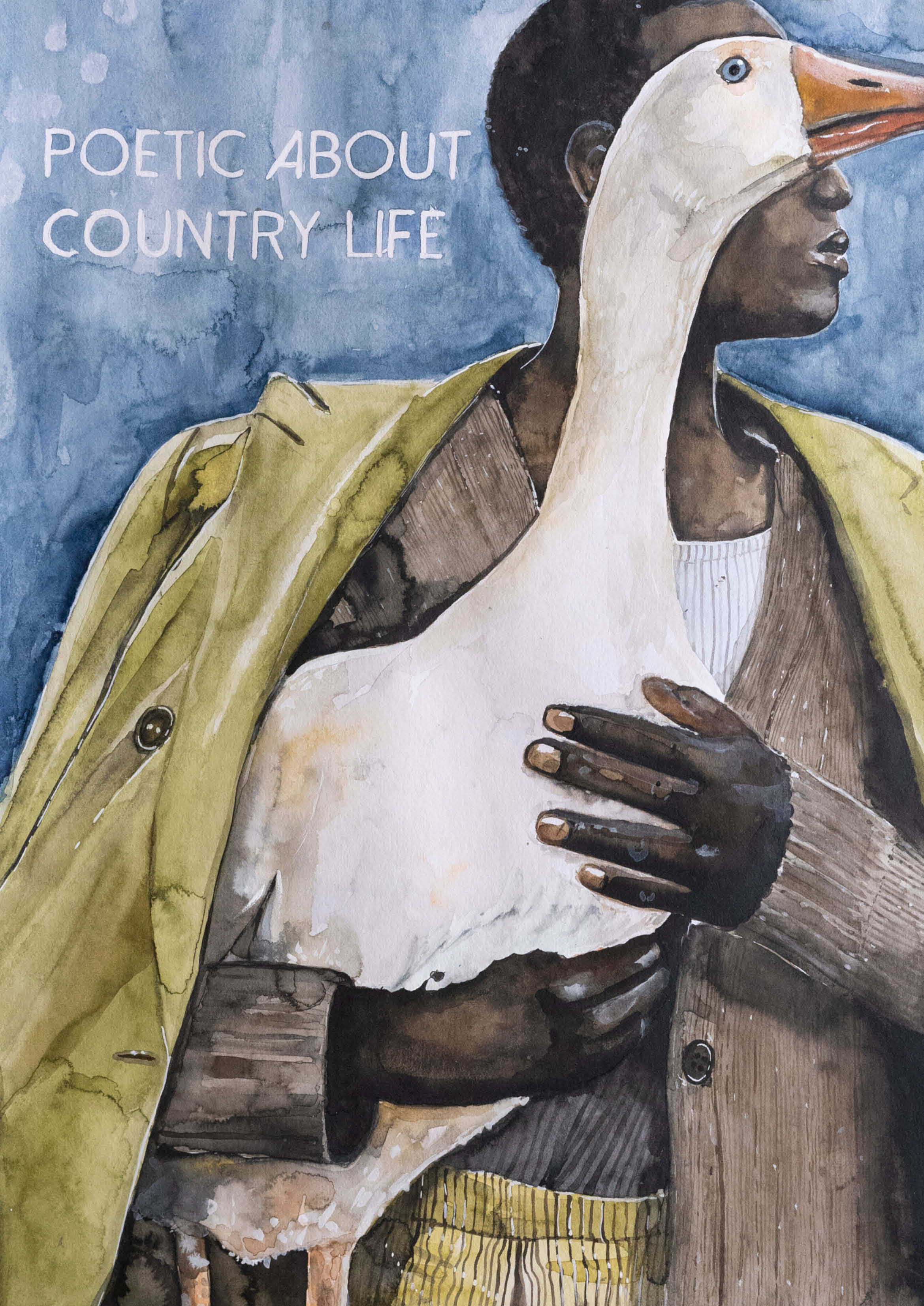 Adele Schmitz's Poetic About Country Life in color, featuring a scenic countryside illustration on a consignment print.
