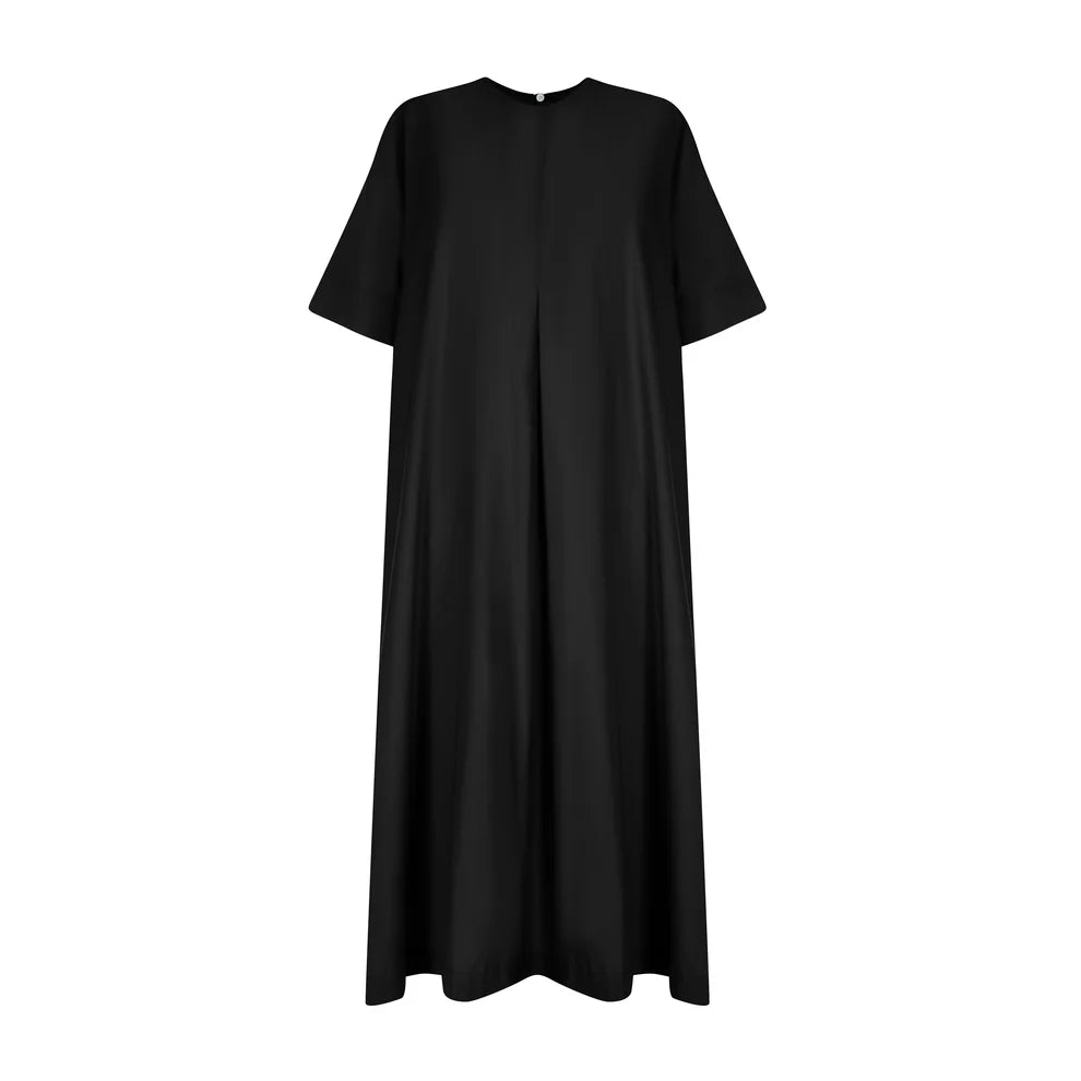 Rene Trapeze Dress | Black - Shop Adele Catherine 