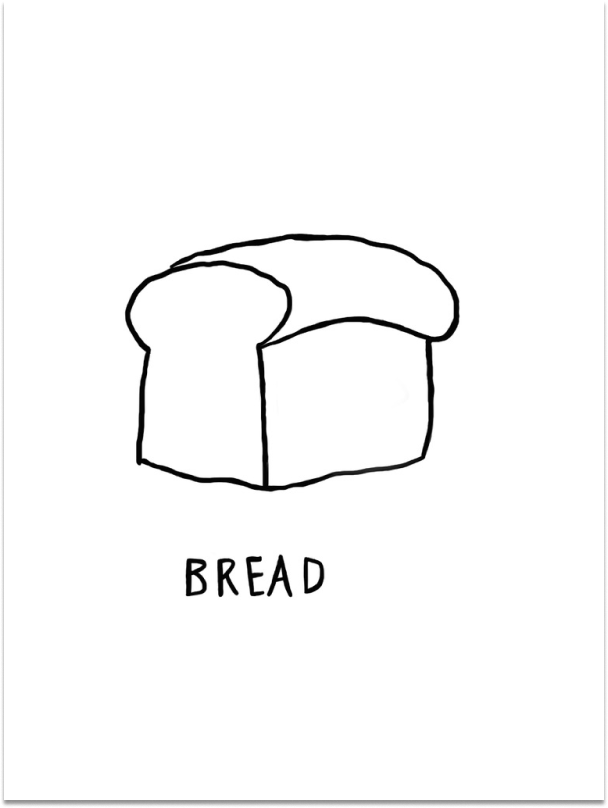 Love Carbs | Black & White - Shop Adele Catherine 