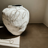 Planter Organic White & Grey Texture - Shop Adele Catherine 