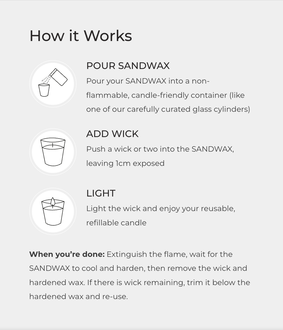 Sandwax Candle - Shop Adele Catherine 