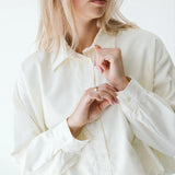 Trinity Page Shirt from Butter collection, soft cotton long-sleeve collared shirt, made in South Africa, stylish and comfortable.