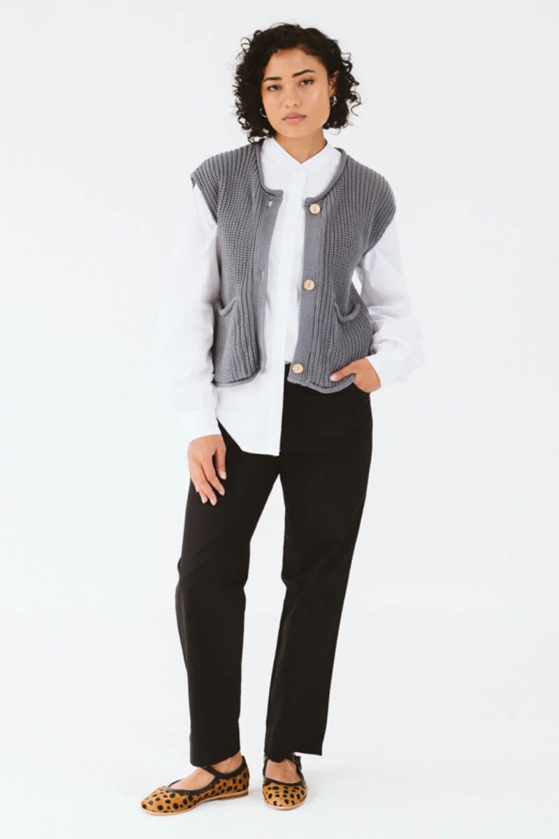 Coco Gilet | Grey – Shop Adele Catherine