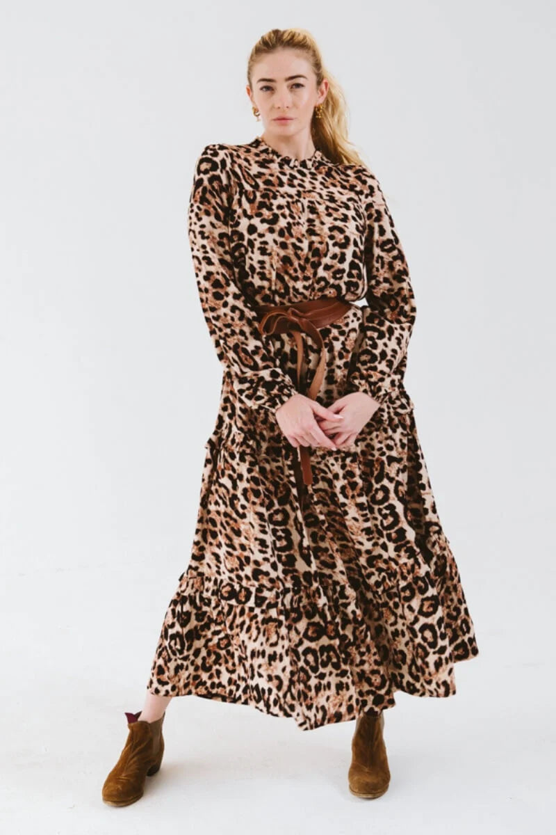 Valencia Dress | Leopard - Shop Adele Catherine 