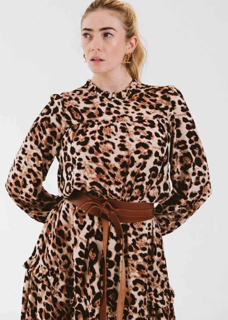 Valencia Dress | Leopard - Shop Adele Catherine 