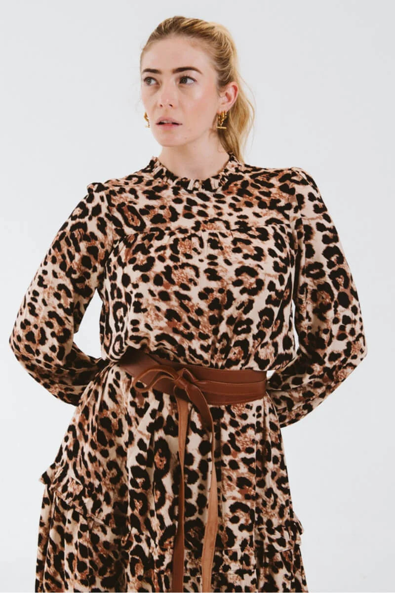 Valencia Dress | Leopard - Shop Adele Catherine 