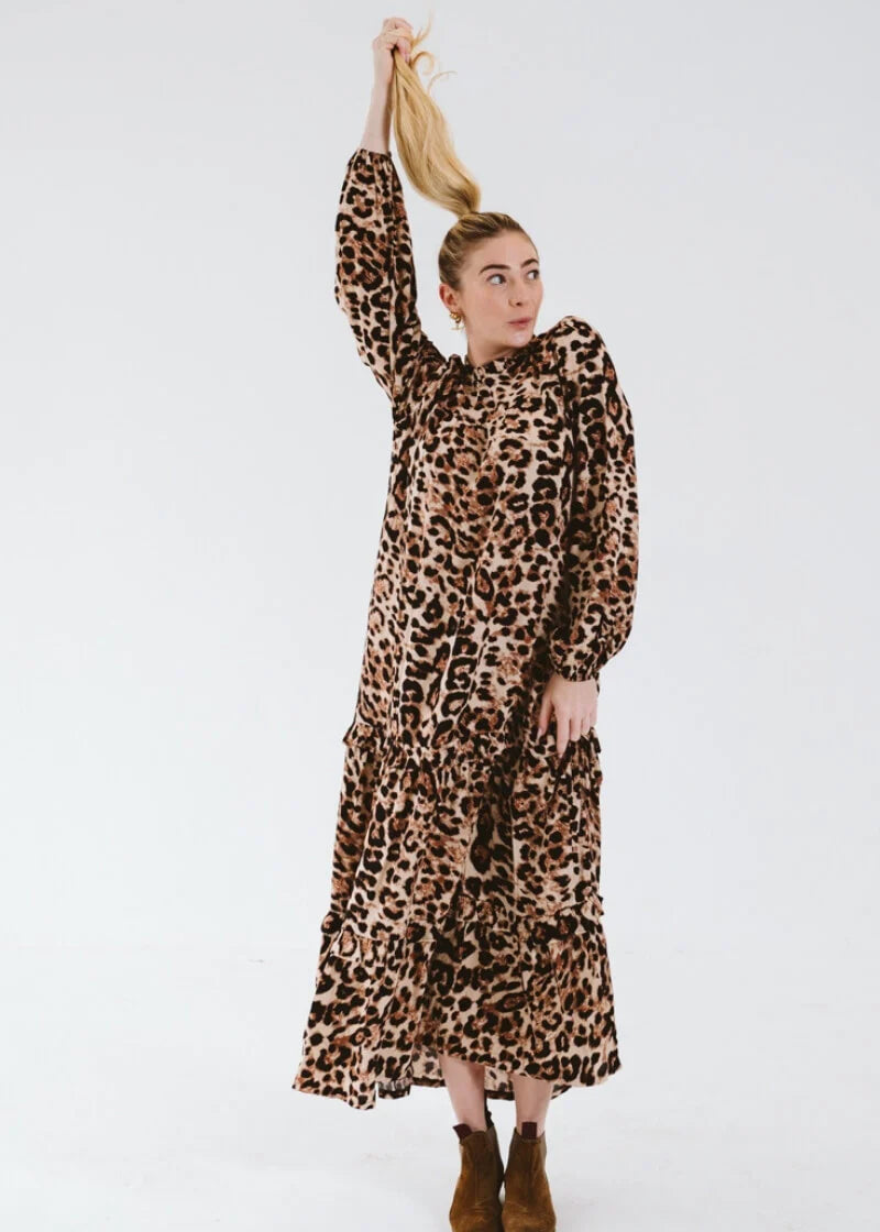 Valencia Dress | Leopard - Shop Adele Catherine 
