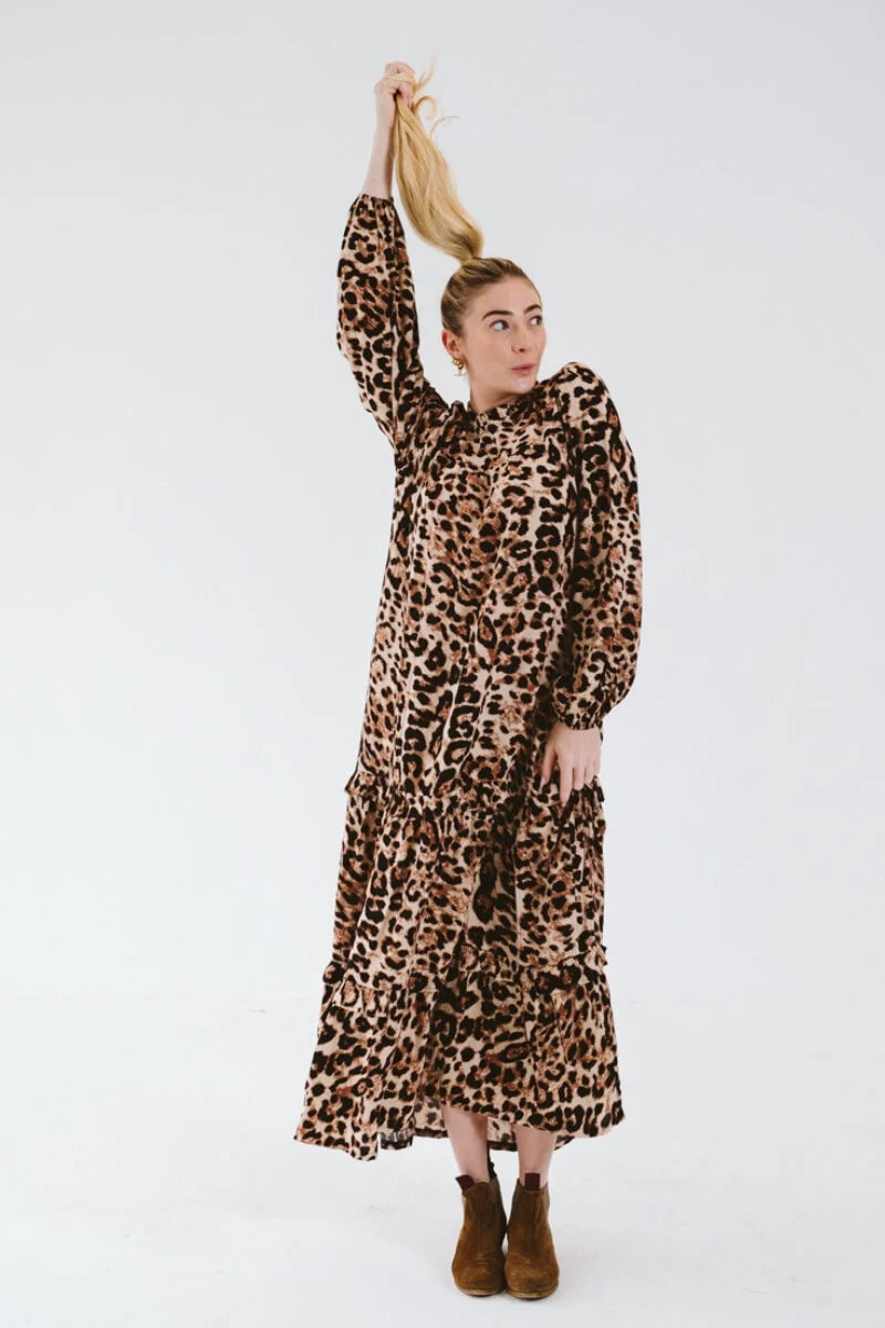 Valencia Dress | Leopard - Shop Adele Catherine 