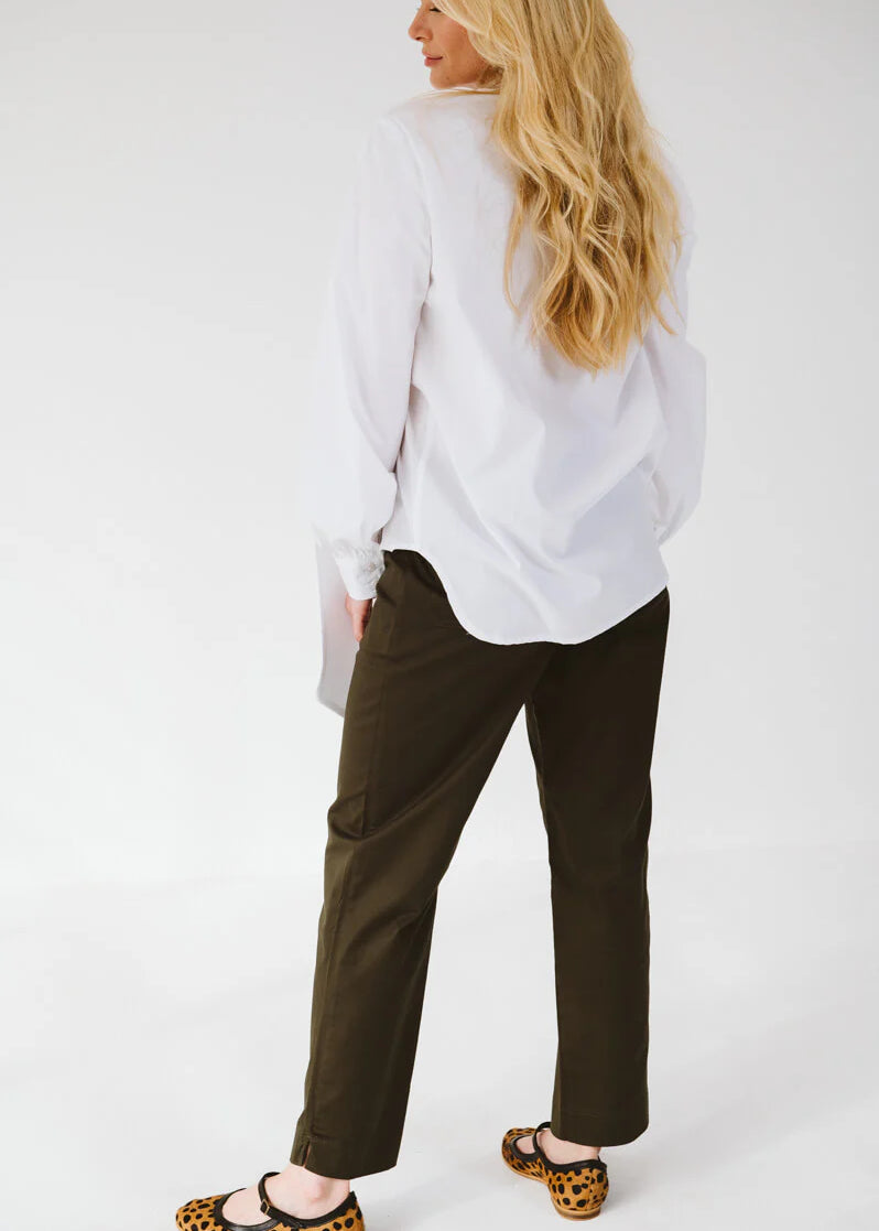 Rene Trouser | Khaki - Shop Adele Catherine 