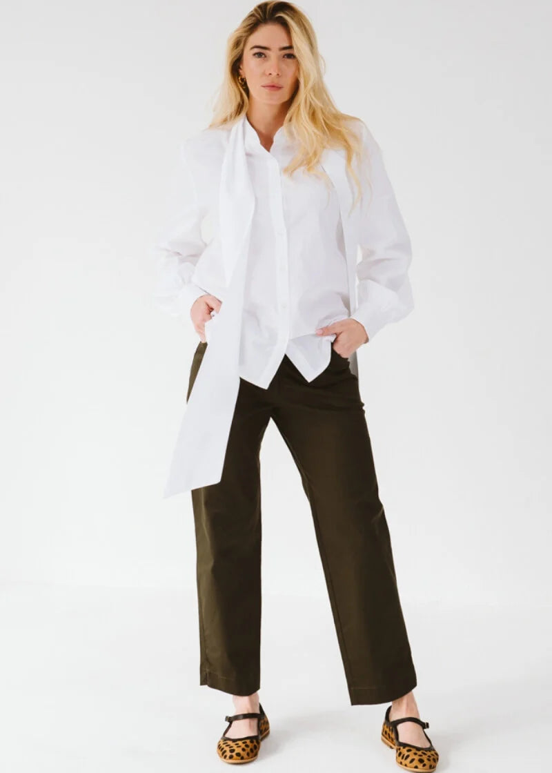 Rene Trouser | Khaki - Shop Adele Catherine 