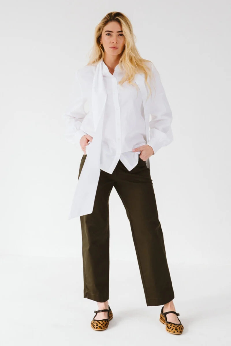 Rene Trouser | Khaki - Shop Adele Catherine 