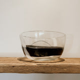Glass Bowl | Clear with White & Black Line
