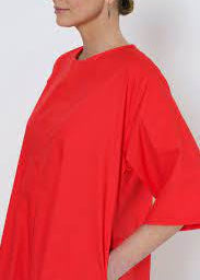 Rene Trapeze Dress | Melon Red - Shop Adele Catherine 