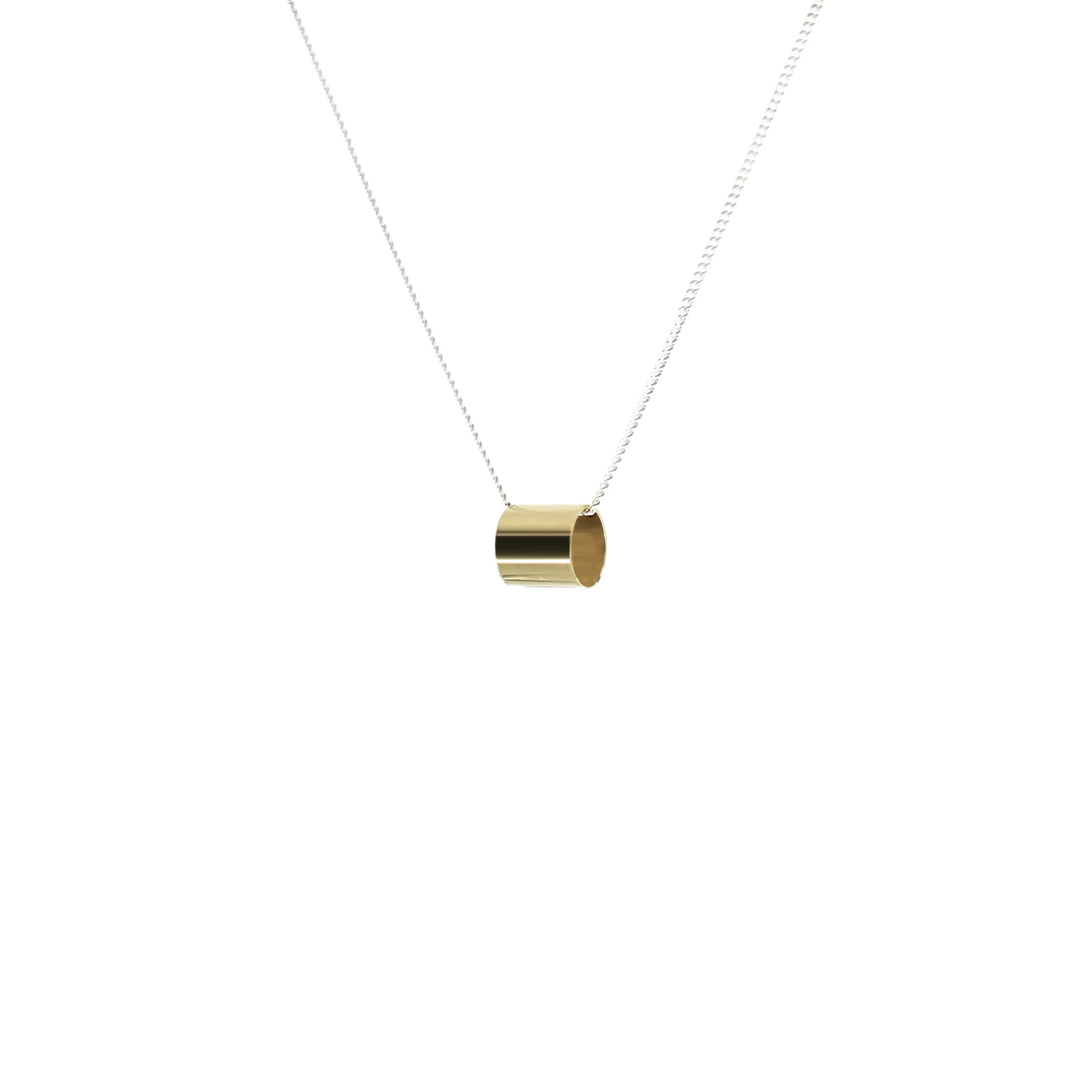 Side view of the Daydream Necklace by A Bird Named Frank, featuring delicate chain and intricate pendant design.