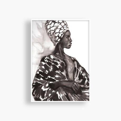 Bongi - Grey Art Print