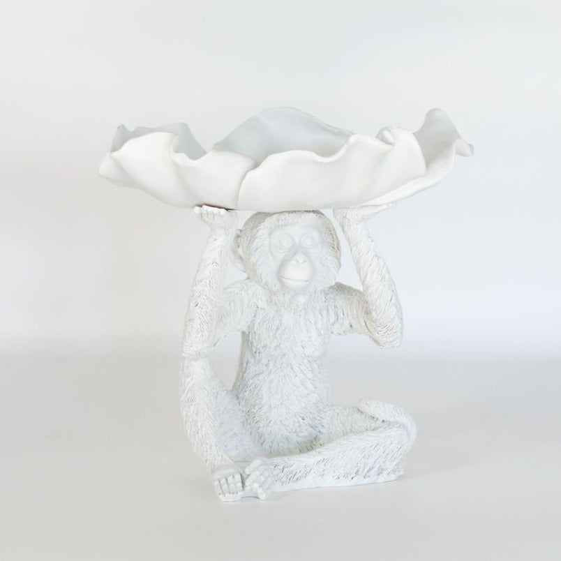 Resin Monkey Petal | White - Shop Adele Catherine 