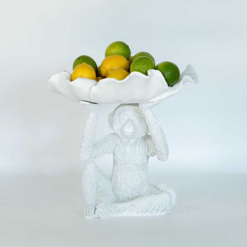 Resin Monkey Petal | White - Shop Adele Catherine 
