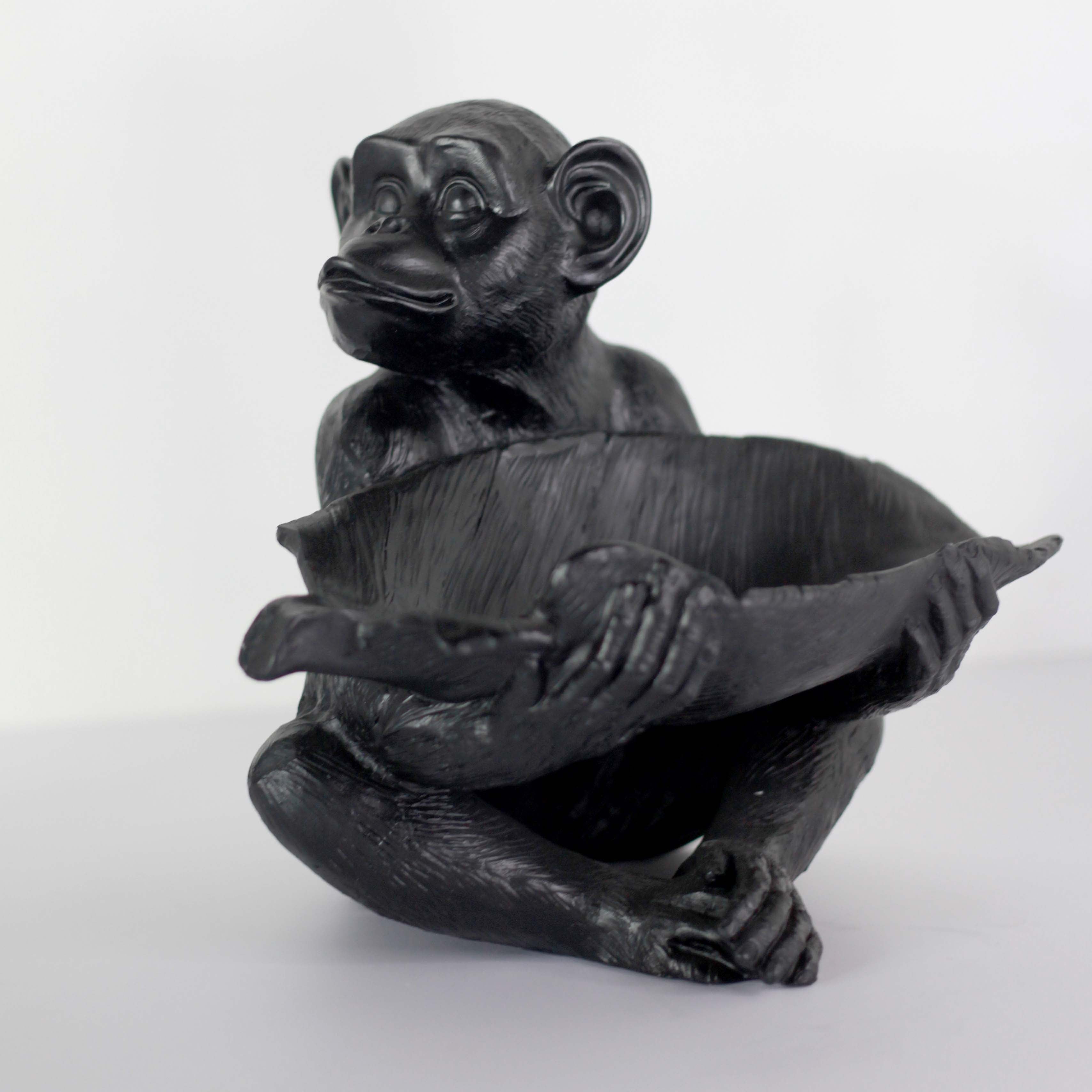 Resin Monkey Bowl | Black - Shop Adele Catherine 
