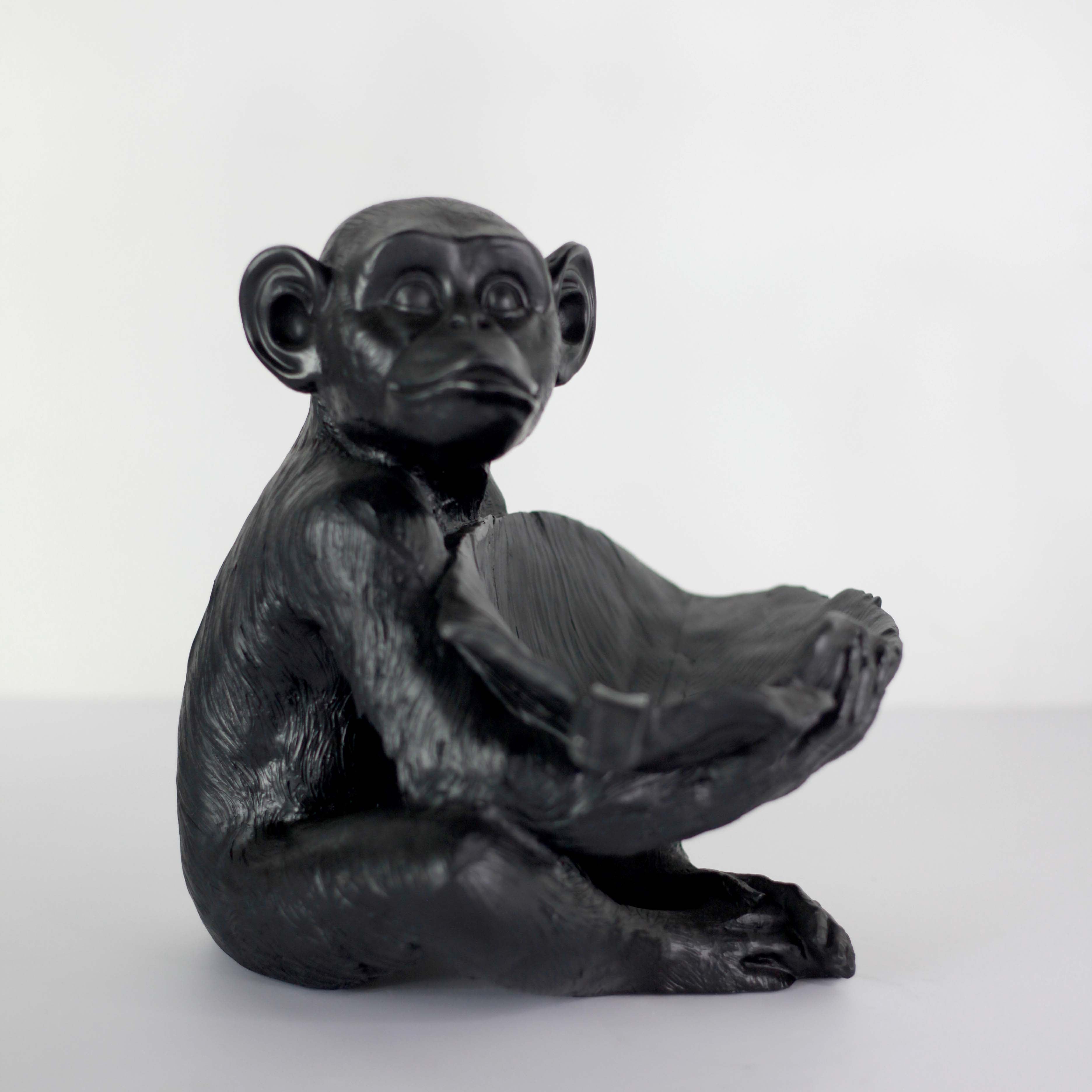 Resin Monkey Bowl | Black - Shop Adele Catherine 