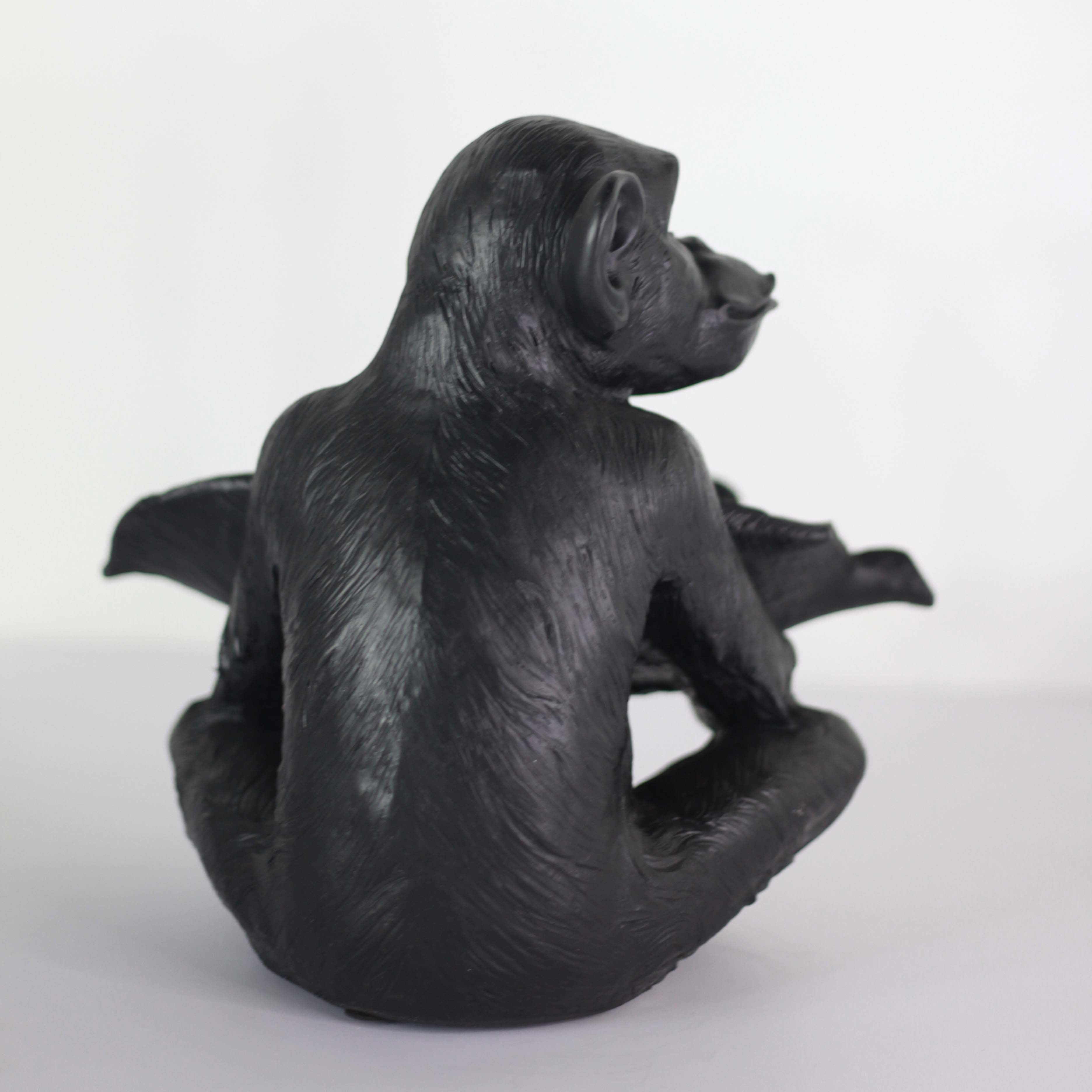 Resin Monkey Bowl | Black - Shop Adele Catherine 