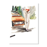 Victoria Verbaan The Original Race Baby poster print featuring colorful race car and baby illustrations on a white background.