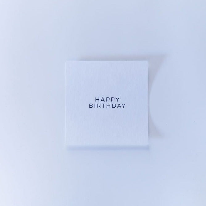 Square Gift Tag- Happy Birthday Plain - Shop Adele Catherine 