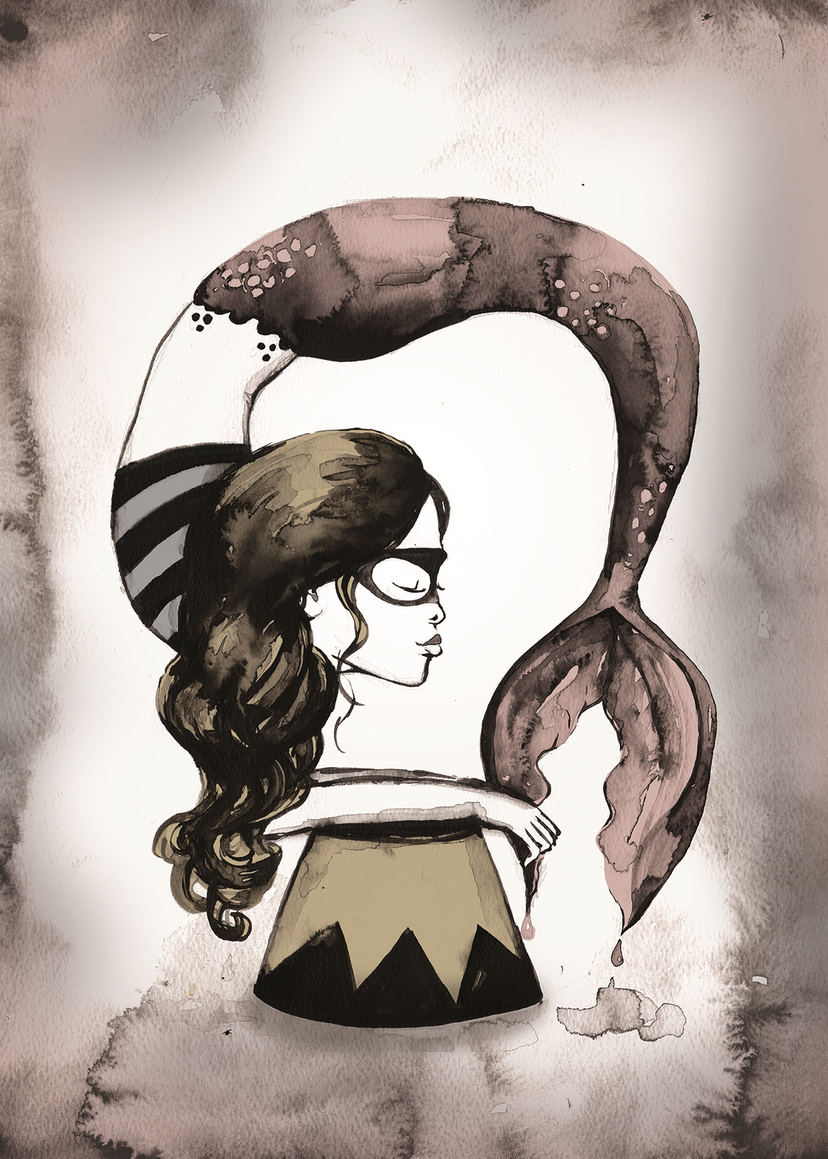 Julie Smith-Belton Prints -   Ilsa the Sea Ninja in Colour - Shop Adele Catherine 