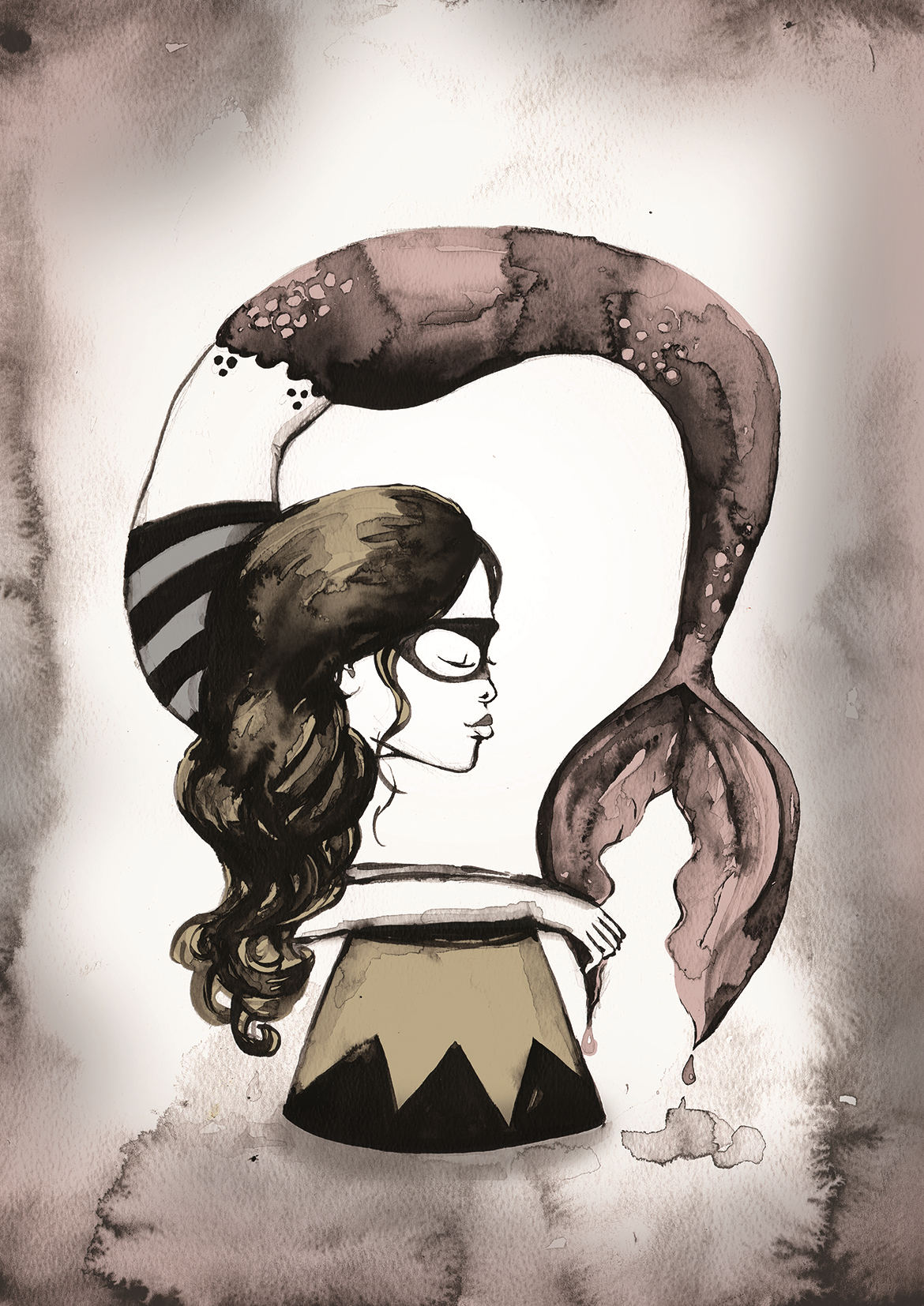 Julie Smith-Belton Prints -   Ilsa the Sea Ninja in Colour - Shop Adele Catherine 
