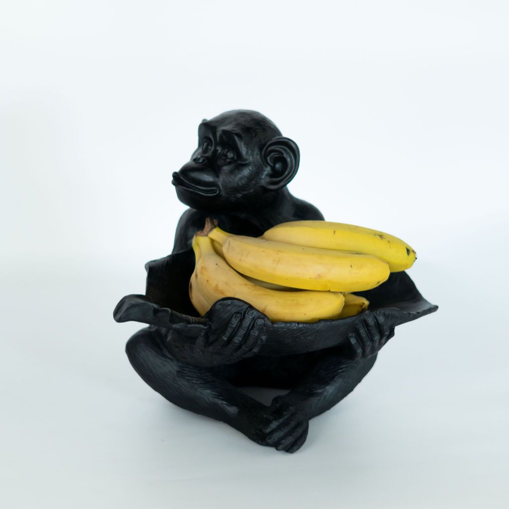 Resin Monkey Bowl | Black - Shop Adele Catherine 