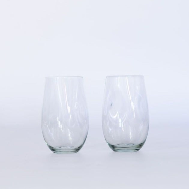 Tulip Highball Dimple Tumbler | Clear - Shop Adele Catherine 