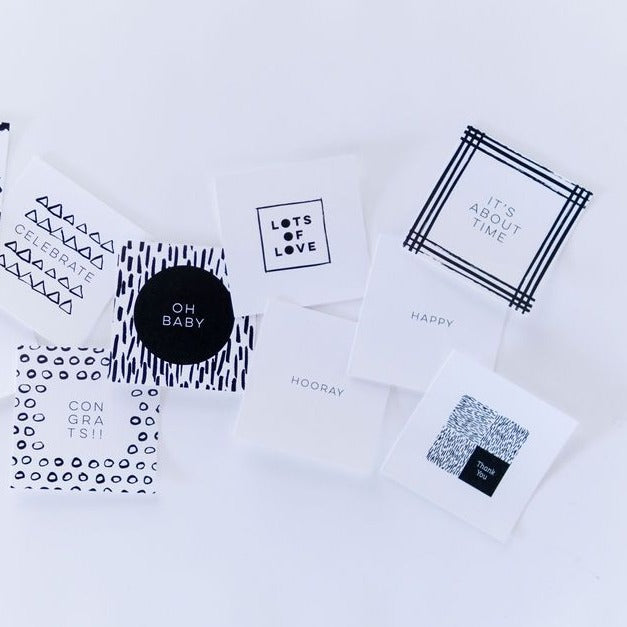 Square Gift Tag- Happy